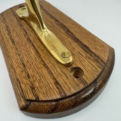 Vintage Solid Brass Mid-Century Modern Wall Mount Duck / Goose Coat / Hat Hook