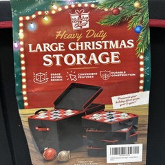 Holiday Cheer Premium Large Christmas Storage Holds 128 Ornaments – 8 Trays {C2}