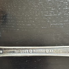 1881 Rogers A1 Silver Plate Wall Mounted Key Towel Jewelry Hanger Vintage Decor