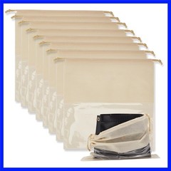 8 Pcs 17.7 x 17.7 Inches Non Woven Dust Bags for Handbags, Dustproof Drawstri…