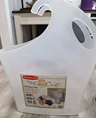 RUBBERMAID WRAP N CRAFT GIFT BAG TOTE PLASTIC GIFT WRAP HOLDER