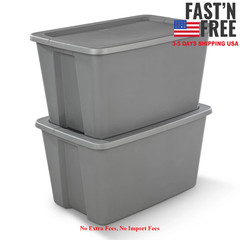 4 Pack Sterilite 30 Gallon Extra-Large Storage Bin, Durable Plastic Storage, NEW