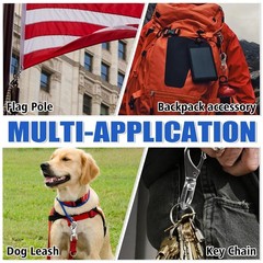360-Degree Rotating Snap Hooks – 2 Pack for Boat, Flagpole, and Leash