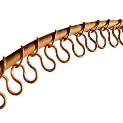 Handmade Copper Tone Wire Earring & Necklace Display Jewelry Organizer Set of 2