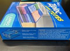 Ziploc Flexible Totes 1 Jumbo 22 Gallon Size – 1 Bag 2FT 2 IN X 1 FT 4 IN X 1 FT