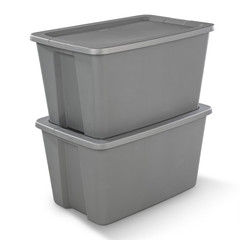 4Pack Sterilite 30 Gallon Extra-Large Storage Bin, Durable Plastic Storage Cont