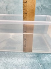 Vintage Rubbermaid 701H Storage Boxes Set 2 White Lids Clear 2218 USA