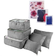 9PCS Packing Cubes Travel Luggage Organizer Set Water Resistant Storage Bags