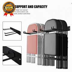 2Pack Folding Chair Storage Rack Chair Hangers for Garage Wall Garage