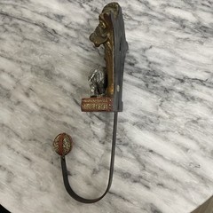 Orions Elephant Wall Hooks, Steamer Trunk, Gold-Tone, Antique, China 2002