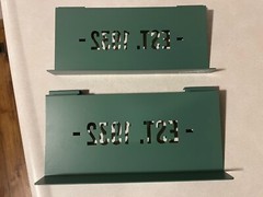 2 Piece Lot Danner Shoe Shelf 87063 Solid One Piece Metal HD Nice! Flawless Pics