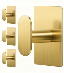 Adhesive Towel Hooks for Bathroom: 20LB Extra Strong Wall Hanger for Shower K…