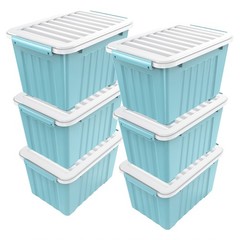 72QT/97QT stackable wheeled storage boxes with lids, suitable for family storage
