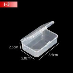 5Pcs/10Pcs PP Storage Box Mini Transparent Plastic Case Container Square Rectang