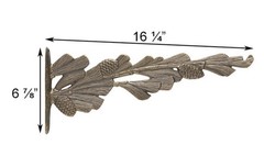 French Bronze Pinecone Nature Hook