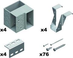 Ceiling Storage Kit 48″ W x 96″ D Plastic Heavyweight Gray