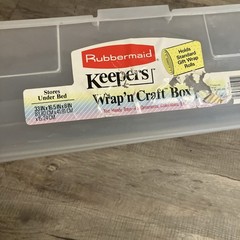 rubbermaid keepers wrap n craft Box 33”x16.5”x6”