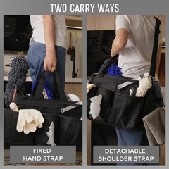 Wearable Cleaning Caddy Organizer with Handle & Straps, Under Sink & Car Tool Ba