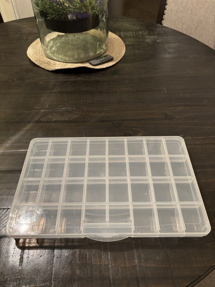 Set of 2: 32 Compartment Plastic Storage Box For Beads, Small Items