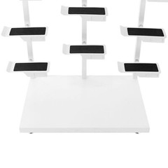 Stackable Commercial Shoe Rack Display Cabinet Three-post Single-sided Shoe Rack