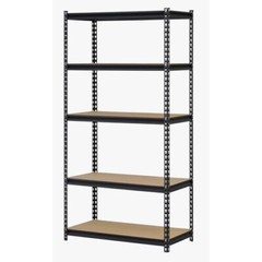 5 Shelf Heavy Duty Steel Muscle Rack Garage Shelving Storage 36″W x 18″D x 72″H