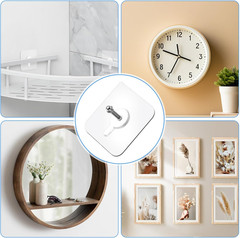 10Pack Self-Adhesive Wall Hooks – Seamless Punch-Free Nail Screw Stickers