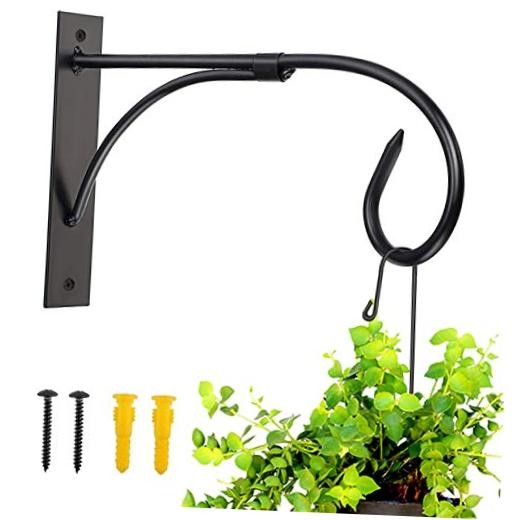 Wall Mount Plant Hanging Bracket, 11 Inches Hanging Plant Hook, Heavy Set of 1