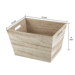 Better Homes & Gardens Natural Wood Stacking Open Front Decorative Storage Bins