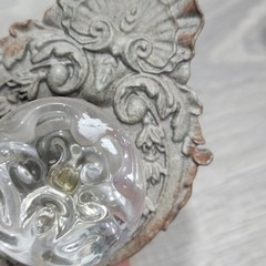 Boho Chabby Chic Home Decor Wall Hooks Set of 5 Metal Glass 8″