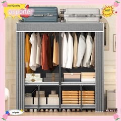 Premium Quality 66 in Portable Closet Wardrobe Clothes Storage Organizer w/Cover