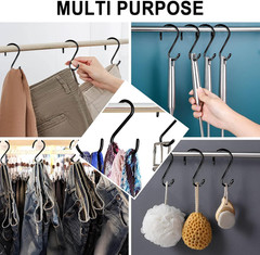 12 Pack 6In Heavy Duty Large S Hook Vinyl Coated S Hooks Hanging Plants 7mm