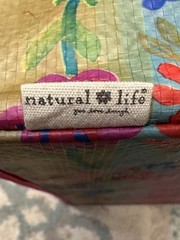 Natural Life Collapsible Fabric Storage Cube Bin 11″ Boho Floral Tote Foldable