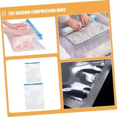 12pcs Hand Roll up Vacuum Compression Bags 35×50 40x60cm Pa+pe 7-layer Space …