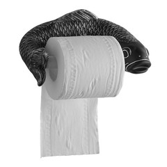 Decorative Toilet Paper Rack with Fish Shape Bathroom Accent
