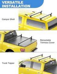 FengYu 57″ Universal Roof Ladder Rack for Van Fit for Pickup Truck Cap & Topper