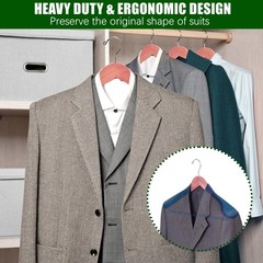 Cedar Suit Hangers Extra Wide Shoulder Wood Clothes Coat Jacket 5 Pack