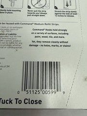 3M Command Brand Medium General Purpose Hooks, White, 14 Hooks & 20 strips, 3lbs