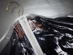 6 Pcs Garment Bag 24×40 3-MIL Clear Vinyl ~ Front Zipper ~ Set of Six ~ New