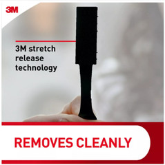 3 Pks 3M Command Large Picture Hanging Strip Black 4 Pairs/Pack (Total 12 Pairs)