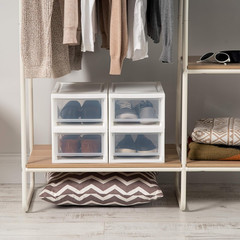 IRIS USA 6 Qt. Small Plastic Stacking Drawer, Stackable Storage Organizer Unit w