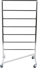 Z-Truck Clothing Hanger Storage 30″ x 22″ x 60 ½” Chrome Rolling Organizer Rack