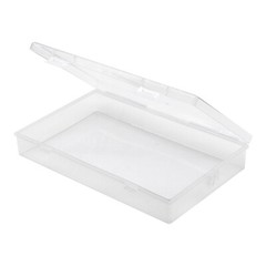 1x Plastic Storage Container Boxes Box Hinged Lid DIY Arts Crafts Markers Pens