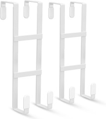 2 Packs over the Door Hooks, Double Sided Door Hanger Hook – Heavy Duty No Drill