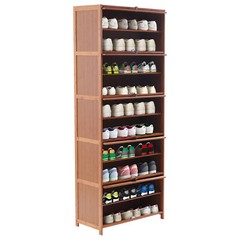 10-Tier Bamboo Shoe Rack Cabinet Organizer Wooden Shelf Stand Storage Book Shelf