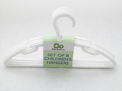 Clothes Hangers Kids Childrens Plastic Slotted Hangars 11 inches NEW Lot of 24