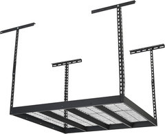 Overhead Garage Storage Rack — Adjustable Height, 96In.L X 48In.D X 23–37In.H