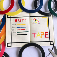 10 Colors 14 Rolls Whiteboard Art Tape 1/4″ Wide X 55Yd Long per Roll Artist Tap