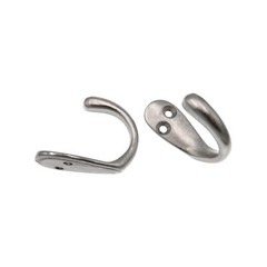 2 Pack Warwick Satin Nickel Single Coat Robe Towel Utility Hook BH2001SN