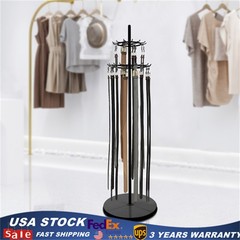 Floor Standing Belt Display Rack 66in Metal Retail Tie Rack Hanger Organizer
