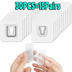 Double-Sided Adhesive Wall Hooks Transparent Strong Suction Cup Holders